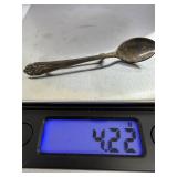 Sterling silver spoon pin