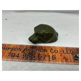 Cast iron dog head paper weight
