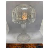 Large crystal pedestal fairy lamp