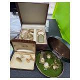 Cuff links, watch, money clip and other