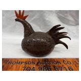 Handmade pottery chicken damaged