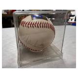Ricky Henderson signed baseball