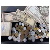 Vintage foreign currency