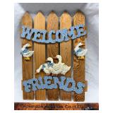 Country goose decor welcome sign