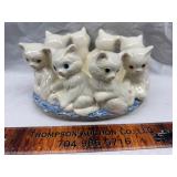 Ceramic cat bowl decor