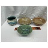4 pcs pottery