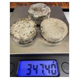 347 grams of silver