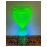 Uranium glass cup