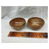 2 pottery bowls