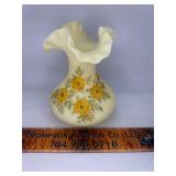 Hand painted Fenton vase