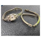 Vintage gruen ladies watch & castlecliff bracelet