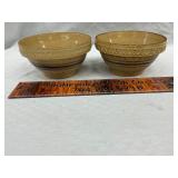 Antique pottery bowls