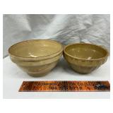 Antique pottery bowls