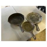 2 Cast Iron Pans