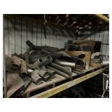 Large lot of exhaust pipe and other