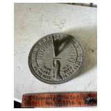 Brass sundial