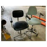 2 High Rolling Chairs