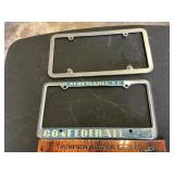 Confederate Chevrolet Albemarle tag frame and othe