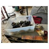 Box of fishing reels