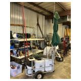 Fishing cart and contents