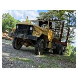 1963 white 2.5 ton log truck running