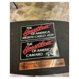 2 metal Chevrolet tags