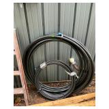 2 rolls of black pipe