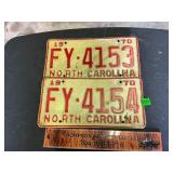 2 1970 NC tags