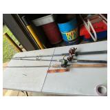 3 rods with vintage Penn reels