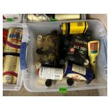 Tote with oil