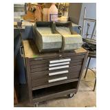 Kennedy Tool box & 2 dog feeders