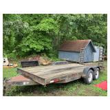 16ft by 7ft with 32ï¿½dove tail Kaufman trailer 2000