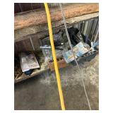 Metal shelf and contents