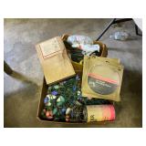2 Misc Boxes, Lights, Sanding disc