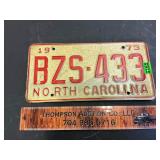 1973 NC tag
