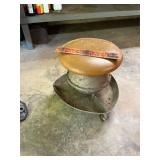 Antique air tank shop stool
