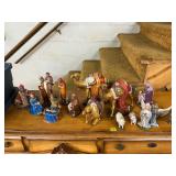 Ceramic nativity set