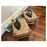 Vintage stools and irons
