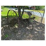 Antique hay rake