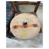 Antique grinder wheel