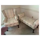 Chair and settee