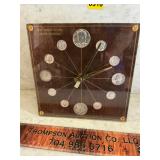 Last silver coins clock