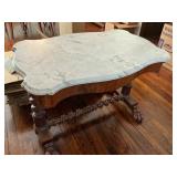 Antique marble top table 43ï¿½ long