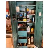 Metal cabinet and contents