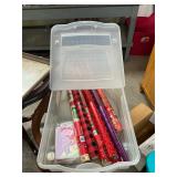 Tote with paper