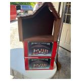Nativity sets and a manger