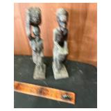 Signed wood carvings