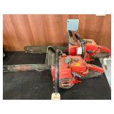 2 chain saws