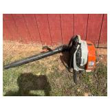 Stihl backpack blower running