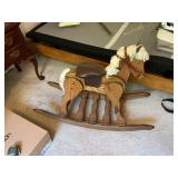 Oak rocking horse